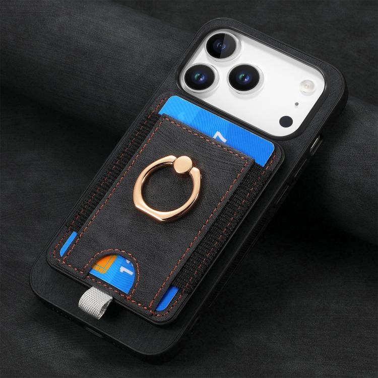 Retro Splitable Magnetic Card Bag Leather Phone Case, For iPhone 17 Pro Max, For iPhone 17 Pro, For iPhone 17, For iPhone Air, For iPhone 16 Pro Max, For iPhone 16 Pro, For iPhone 16 Plus, For  iPhone 16