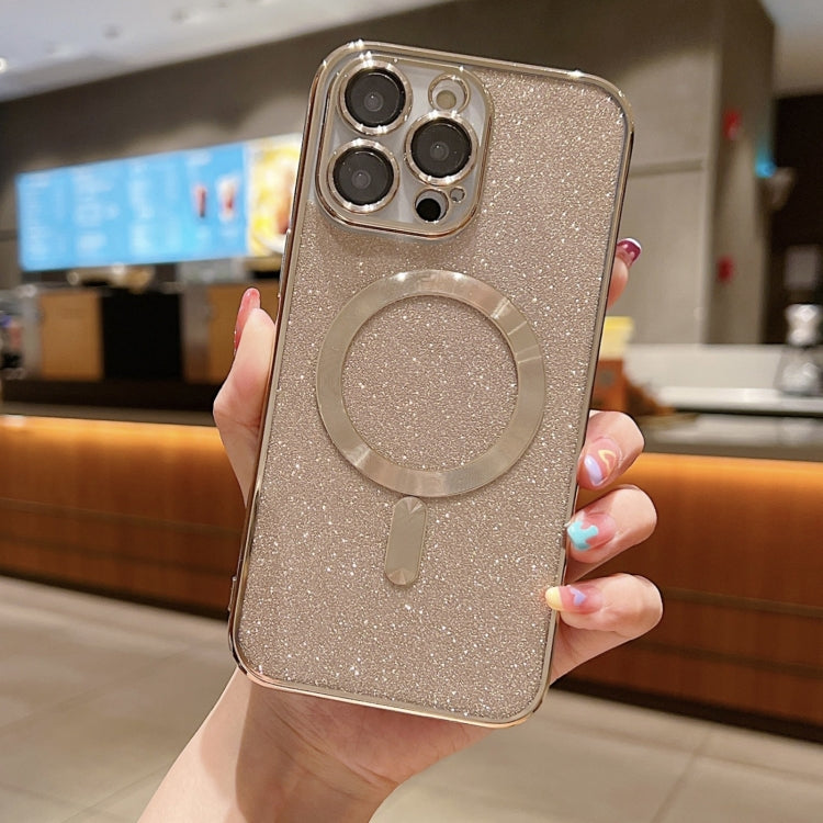 Glitter Electroplating MagSafe TPU Phone Case, For iPhone 16 Pro, For iPhone 16 Plus, For iPhone 16, For iPhone 15 Pro Max, For iPhone 15 Pro, For iPhone 15 Plus