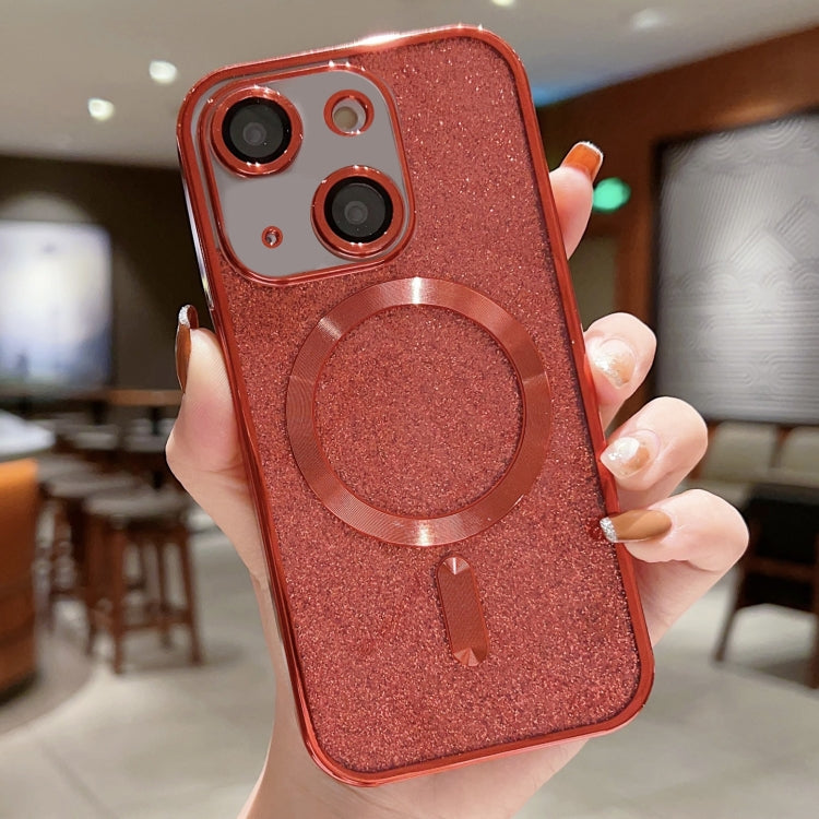 Glitter Electroplating MagSafe TPU Phone Case, For iPhone 16 Pro, For iPhone 16 Plus, For iPhone 16, For iPhone 15 Pro Max, For iPhone 15 Pro, For iPhone 15 Plus