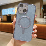 Glitter Electroplating MagSafe TPU Phone Case, For iPhone 15, For iPhone 14 Plus, For iPhone 14, For iPhone 14 Pro, For iPhone 14 Pro Max, For iPhone SE 2022 / 7 / 8