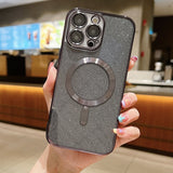 Glitter Electroplating MagSafe TPU Phone Case, For iPhone 15, For iPhone 14 Plus, For iPhone 14, For iPhone 14 Pro, For iPhone 14 Pro Max, For iPhone SE 2022 / 7 / 8