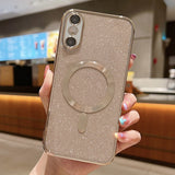 Glitter Electroplating MagSafe TPU Phone Case, For iPhone 11 Pro Max, For iPhone 11, For iPhone 11 Pro, For iPhone X / XS, For iPhone XR, For iPhone XS Max