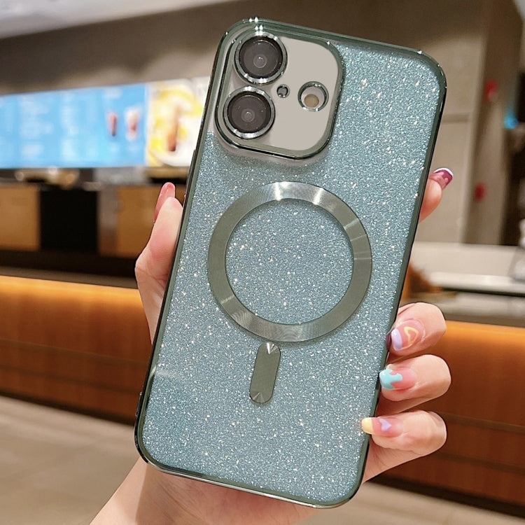Glitter Electroplating MagSafe TPU Phone Case, For iPhone 16 Pro, For iPhone 16 Plus, For iPhone 16, For iPhone 15 Pro Max, For iPhone 15 Pro, For iPhone 15 Plus