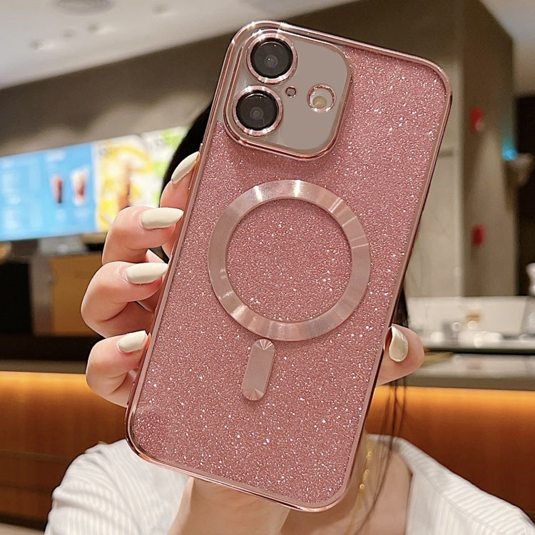Glitter Electroplating MagSafe TPU Phone Case, For iPhone 16 Pro, For iPhone 16 Plus, For iPhone 16, For iPhone 15 Pro Max, For iPhone 15 Pro, For iPhone 15 Plus