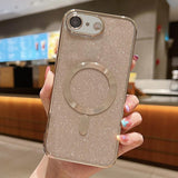 Glitter Electroplating MagSafe TPU Phone Case, For iPhone 17e / 16e, For iPhone 17 Pro Max, For iPhone 17 Pro, For iPhone 17, For iPhone Air, For iPhone 16 Pro Max