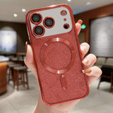 Glitter Electroplating MagSafe TPU Phone Case, For iPhone 17e / 16e, For iPhone 17 Pro Max, For iPhone 17 Pro, For iPhone 17, For iPhone Air, For iPhone 16 Pro Max