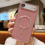 Glitter Electroplating MagSafe TPU Phone Case, For iPhone 17e / 16e, For iPhone 17 Pro Max, For iPhone 17 Pro, For iPhone 17, For iPhone Air, For iPhone 16 Pro Max
