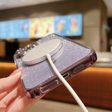 Glitter Electroplating MagSafe TPU Phone Case, For iPhone 15, For iPhone 14 Plus, For iPhone 14, For iPhone 14 Pro, For iPhone 14 Pro Max, For iPhone SE 2022 / 7 / 8