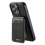 Suteni H15 MagSafe Oil Eax Leather Detachable Wallet Back Phone Case, For iPhone 14 Pro Max, For iPhone 13 Pro Max, For iPhone 13 Pro, For iPhone 13, For iPhone 12, For iPhone 12 Pro Max, For iPhone 12 Pro, For iPhone 17e / 16e