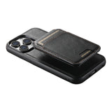 Suteni H15 MagSafe Oil Eax Leather Detachable Wallet Back Phone Case, For iPhone 14 Pro Max, For iPhone 13 Pro Max, For iPhone 13 Pro, For iPhone 13, For iPhone 12, For iPhone 12 Pro Max, For iPhone 12 Pro, For iPhone 17e / 16e