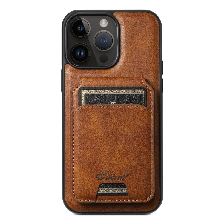 Suteni H15 MagSafe Oil Eax Leather Detachable Wallet Back Phone Case, For iPhone 14 Pro Max, For iPhone 13 Pro Max, For iPhone 13 Pro, For iPhone 13, For iPhone 12, For iPhone 12 Pro Max, For iPhone 12 Pro, For iPhone 17e / 16e