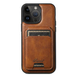 Suteni H15 MagSafe Oil Eax Leather Detachable Wallet Back Phone Case, For iPhone 14 Pro Max, For iPhone 13 Pro Max, For iPhone 13 Pro, For iPhone 13, For iPhone 12, For iPhone 12 Pro Max, For iPhone 12 Pro, For iPhone 17e / 16e
