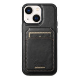 Suteni H15 MagSafe Oil Eax Leather Detachable Wallet Back Phone Case, For iPhone 14 Pro Max, For iPhone 13 Pro Max, For iPhone 13 Pro, For iPhone 13, For iPhone 12, For iPhone 12 Pro Max, For iPhone 12 Pro, For iPhone 17e / 16e