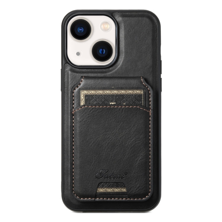 Suteni H15 MagSafe Oil Eax Leather Detachable Wallet Back Phone Case, For iPhone 14 Pro Max, For iPhone 13 Pro Max, For iPhone 13 Pro, For iPhone 13, For iPhone 12, For iPhone 12 Pro Max, For iPhone 12 Pro, For iPhone 17e / 16e