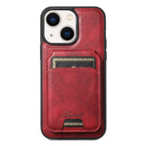 Suteni H15 MagSafe Oil Eax Leather Detachable Wallet Back Phone Case, For iPhone 14 Pro Max, For iPhone 13 Pro Max, For iPhone 13 Pro, For iPhone 13, For iPhone 12, For iPhone 12 Pro Max, For iPhone 12 Pro, For iPhone 17e / 16e