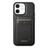 Suteni H15 MagSafe Oil Eax Leather Detachable Wallet Back Phone Case, For iPhone 13 Pro, For iPhone 13, For iPhone 12, For iPhone 12 Pro Max, For iPhone 12 Pro