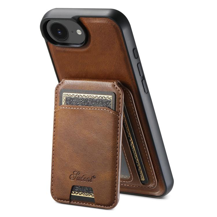 Suteni H15 MagSafe Oil Eax Leather Detachable Wallet Back Phone Case, For iPhone 14 Pro Max, For iPhone 13 Pro Max, For iPhone 13 Pro, For iPhone 13, For iPhone 12, For iPhone 12 Pro Max, For iPhone 12 Pro, For iPhone 17e / 16e