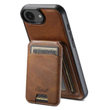 Suteni H15 MagSafe Oil Eax Leather Detachable Wallet Back Phone Case, For iPhone 14 Pro Max, For iPhone 13 Pro Max, For iPhone 13 Pro, For iPhone 13, For iPhone 12, For iPhone 12 Pro Max, For iPhone 12 Pro, For iPhone 17e / 16e