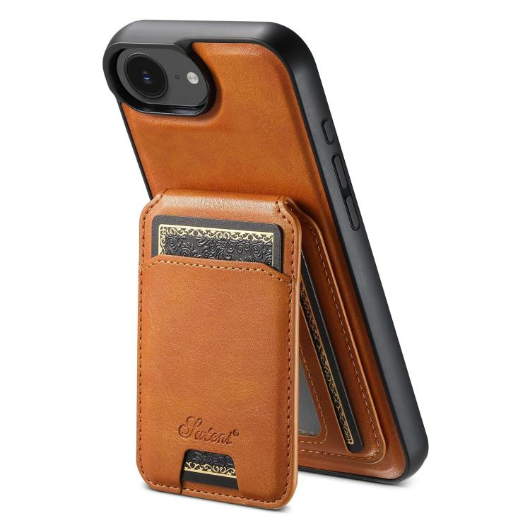 Suteni H15 MagSafe Oil Eax Leather Detachable Wallet Back Phone Case, For iPhone 14 Pro Max, For iPhone 13 Pro Max, For iPhone 13 Pro, For iPhone 13, For iPhone 12, For iPhone 12 Pro Max, For iPhone 12 Pro, For iPhone 17e / 16e
