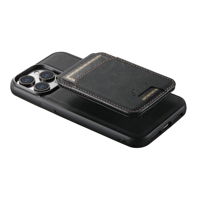 Suteni H16 Litchi Texture Leather Detachable Wallet Back Phone Case, For iPhone 12 Pro, For iPhone 17e / 16e