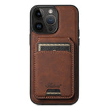Suteni H16 Litchi Texture Leather Detachable Wallet Back Phone Case, For iPhone 12 Pro, For iPhone 17e / 16e