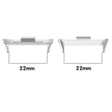 1 Pair 22mm Stainless Steel Metal Watch Band Connector, For Redmi Watch 4, For Xiaomi Band 8 Pro