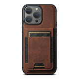 Suteni H17 Litchi Texture Leather MagSafe Detachable Wallet Phone Case, For iPhone 12 Pro, For iPhone 17e / 16e