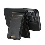 Suteni H17 Oil Eax Leather MagSafe Detachable Wallet Phone Case, For iPhone 14 Pro Max, For iPhone 13 Pro Max, For iPhone 13 Pro, For iPhone 13, For iPhone 12, For iPhone 12 Pro Max, For iPhone 12 Pro, For iPhone 17e / 16e