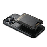 Suteni H17 Oil Eax Leather MagSafe Detachable Wallet Phone Case, For iPhone 14 Pro Max, For iPhone 13 Pro Max, For iPhone 13 Pro, For iPhone 13, For iPhone 12, For iPhone 12 Pro Max, For iPhone 12 Pro, For iPhone 17e / 16e