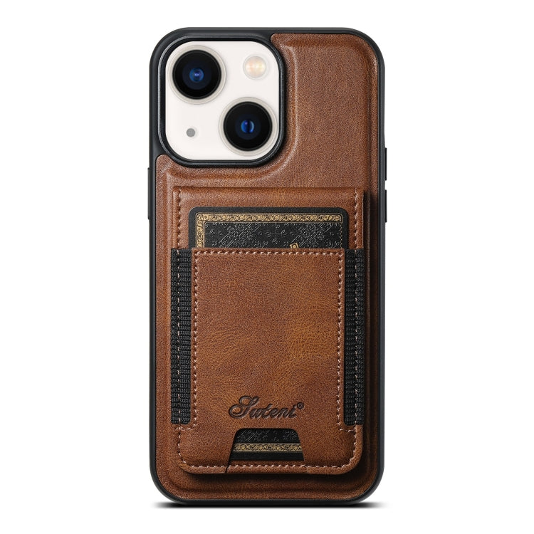 Suteni H17 Oil Eax Leather MagSafe Detachable Wallet Phone Case, For iPhone 14 Pro Max, For iPhone 13 Pro Max, For iPhone 13 Pro, For iPhone 13, For iPhone 12, For iPhone 12 Pro Max, For iPhone 12 Pro, For iPhone 17e / 16e