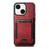 Suteni H17 Oil Eax Leather MagSafe Detachable Wallet Phone Case, For iPhone 14 Pro Max, For iPhone 13 Pro Max, For iPhone 13 Pro, For iPhone 13, For iPhone 12, For iPhone 12 Pro Max, For iPhone 12 Pro, For iPhone 17e / 16e