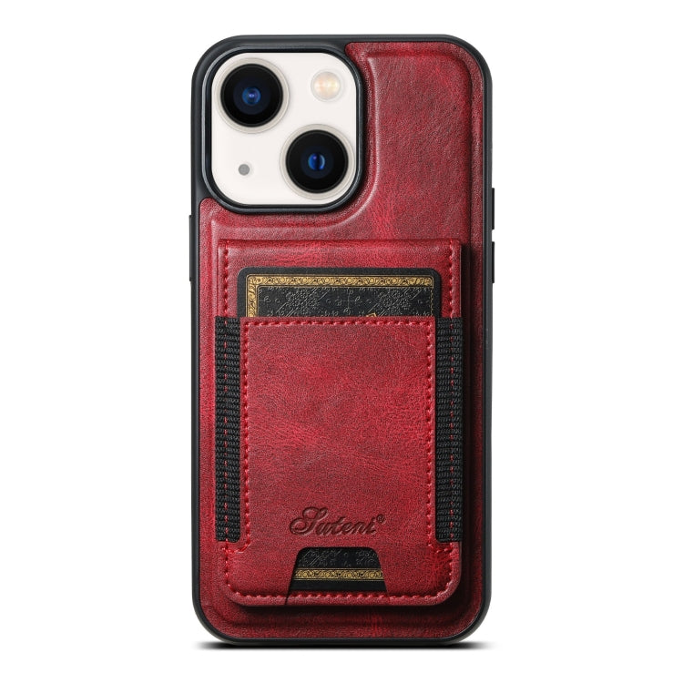 Suteni H17 Oil Eax Leather MagSafe Detachable Wallet Phone Case, For iPhone 14 Pro Max, For iPhone 13 Pro Max, For iPhone 13 Pro, For iPhone 13, For iPhone 12, For iPhone 12 Pro Max, For iPhone 12 Pro, For iPhone 17e / 16e