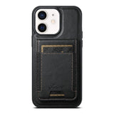 Suteni H17 Oil Eax Leather MagSafe Detachable Wallet Phone Case, For iPhone 13 Pro, For iPhone 13, For iPhone 12, For iPhone 12 Pro Max, For iPhone 12 Pro