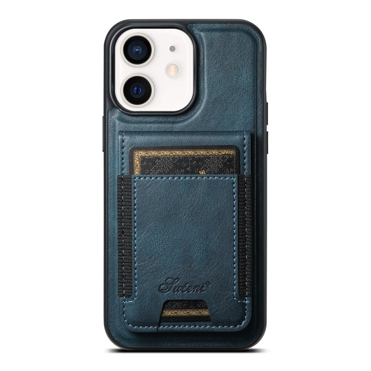 Suteni H17 Oil Eax Leather MagSafe Detachable Wallet Phone Case, For iPhone 13 Pro, For iPhone 13, For iPhone 12, For iPhone 12 Pro Max, For iPhone 12 Pro
