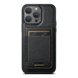 Suteni H17 Oil Eax Leather MagSafe Detachable Wallet Phone Case, For iPhone 14 Pro Max, For iPhone 13 Pro Max, For iPhone 13 Pro, For iPhone 13, For iPhone 12, For iPhone 12 Pro Max, For iPhone 12 Pro, For iPhone 17e / 16e