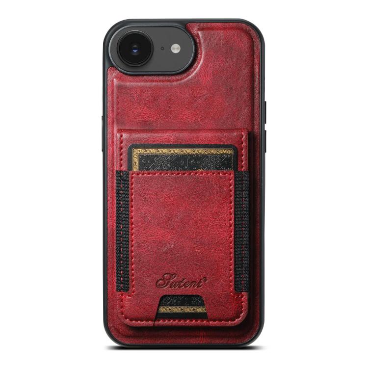 Suteni H17 Oil Eax Leather MagSafe Detachable Wallet Phone Case, For iPhone 14 Pro Max, For iPhone 13 Pro Max, For iPhone 13 Pro, For iPhone 13, For iPhone 12, For iPhone 12 Pro Max, For iPhone 12 Pro, For iPhone 17e / 16e