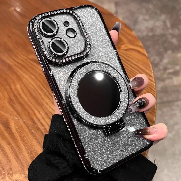 Rhinestone Mirror Glitter MagSafe TPU Phone Case, For iPhone 11