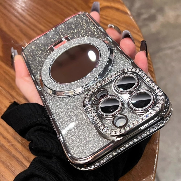 Rhinestone Mirror Glitter MagSafe TPU Phone Case, For iPhone 11