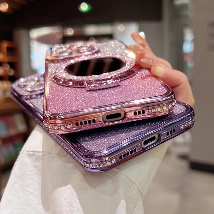 Rhinestone Mirror Glitter MagSafe TPU Phone Case, For iPhone 11