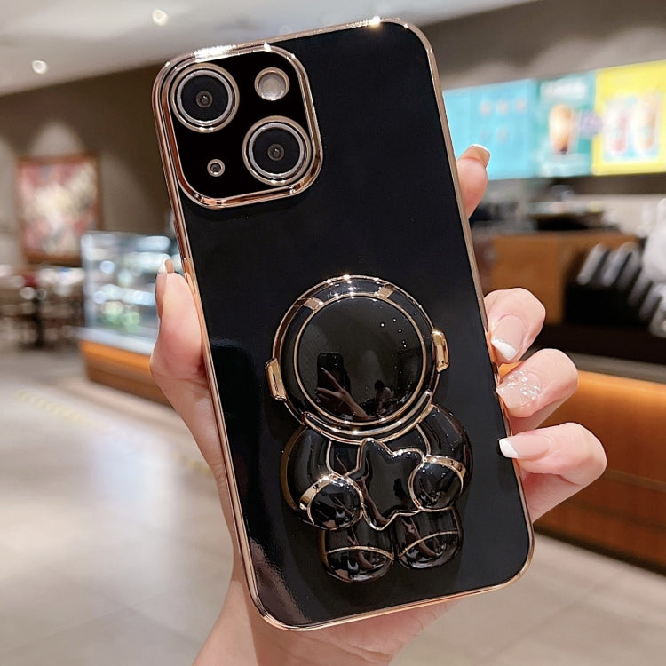 Embrace Stars Electroplating Astronaut Holder Phone Case, For iPhone 16, For iPhone 15 Pro Max, For iPhone 15 Pro, For iPhone 15 Plus, For iPhone 15, For iPhone 14 Plus, For iPhone 14, For iPhone 14 Pro