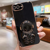 Embrace Stars Electroplating Astronaut Holder Phone Case, For iPhone 7 Plus / 8 Plus