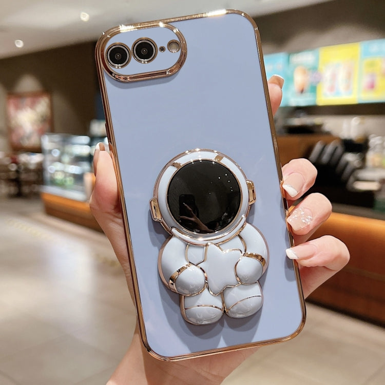 Embrace Stars Electroplating Astronaut Holder Phone Case, For iPhone 7 Plus / 8 Plus