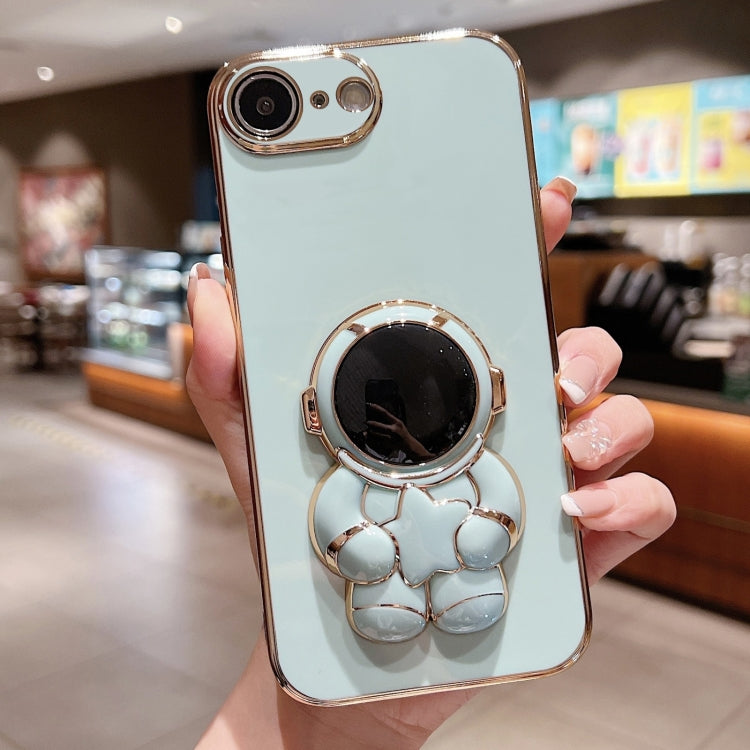 Embrace Stars Electroplating Astronaut Holder Phone Case, For iPhone 14 Pro Max, For iPhone SE 2022 / 7 / 8, For iPhone 13 Pro Max, For iPhone 13 Pro, For  iPhone 13, For  iPhone 13 mini, For iPhone 12, For iPhone 12 Pro Max
