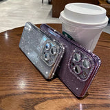 Diamond Glitter TPU Phone Case, For iPhone 16, For iPhone 15 Pro Max, For iPhone 15 Pro, For iPhone 15 Plus, For iPhone 15, For iPhone 14 Plus, For iPhone 14, For iPhone 14 Pro