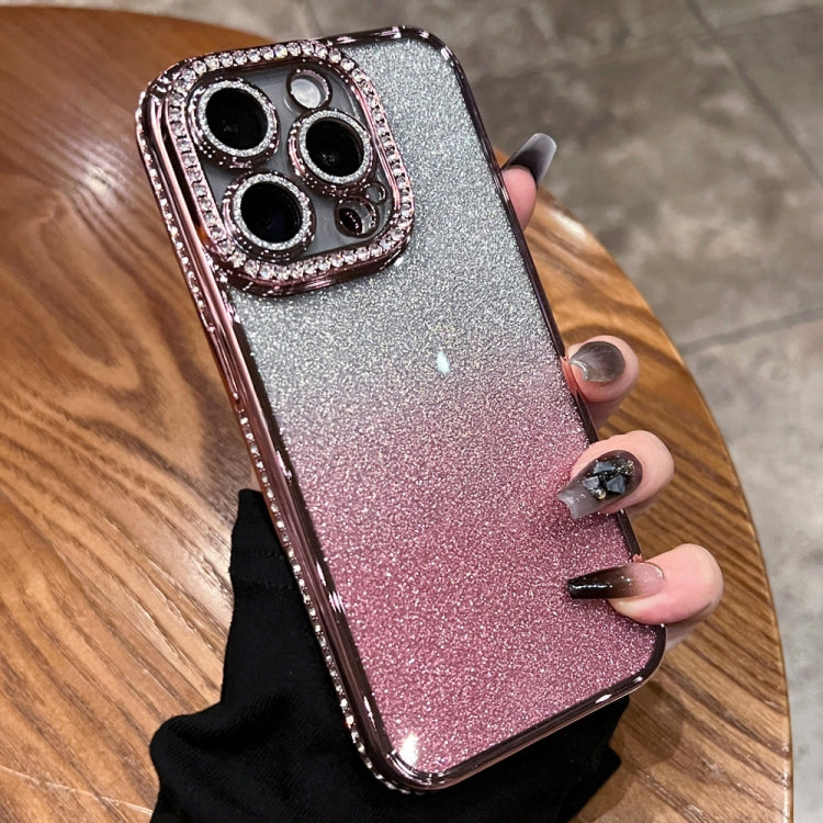 Diamond Gradient Glitter TPU Phone Case, For iPhone 16, For iPhone 15 Pro Max, For iPhone 15 Pro, For iPhone 15 Plus, For iPhone 15, For iPhone 14 Plus, For iPhone 14, For iPhone 14 Pro