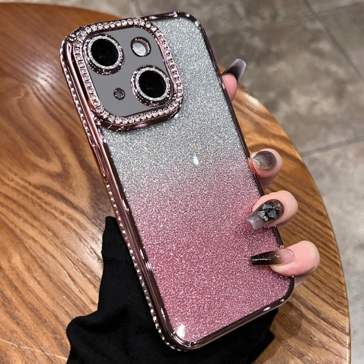 Diamond Gradient Glitter TPU Phone Case, For iPhone 16, For iPhone 15 Pro Max, For iPhone 15 Pro, For iPhone 15 Plus, For iPhone 15, For iPhone 14 Plus, For iPhone 14, For iPhone 14 Pro