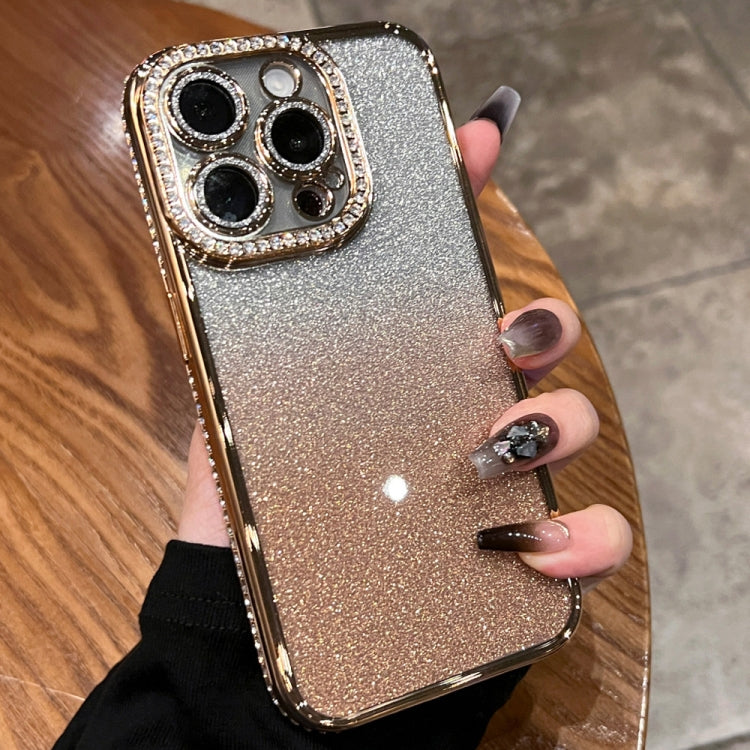 Diamond Gradient Glitter TPU Phone Case, For iPhone 16, For iPhone 15 Pro Max, For iPhone 15 Pro, For iPhone 15 Plus, For iPhone 15, For iPhone 14 Plus, For iPhone 14, For iPhone 14 Pro