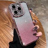 Diamond Gradient Glitter TPU Phone Case, For iPhone 14 Pro Max, For iPhone 13 Pro Max, For iPhone 13 Pro, For iPhone 13, For iPhone 12, For iPhone 12 Pro Max, For iPhone  12 Pro, For iPhone 11 Pro Max