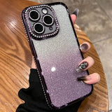 Diamond Gradient Glitter TPU Phone Case, For iPhone 14 Pro Max, For iPhone 13 Pro Max, For iPhone 13 Pro, For iPhone 13, For iPhone 12, For iPhone 12 Pro Max, For iPhone  12 Pro, For iPhone 11 Pro Max