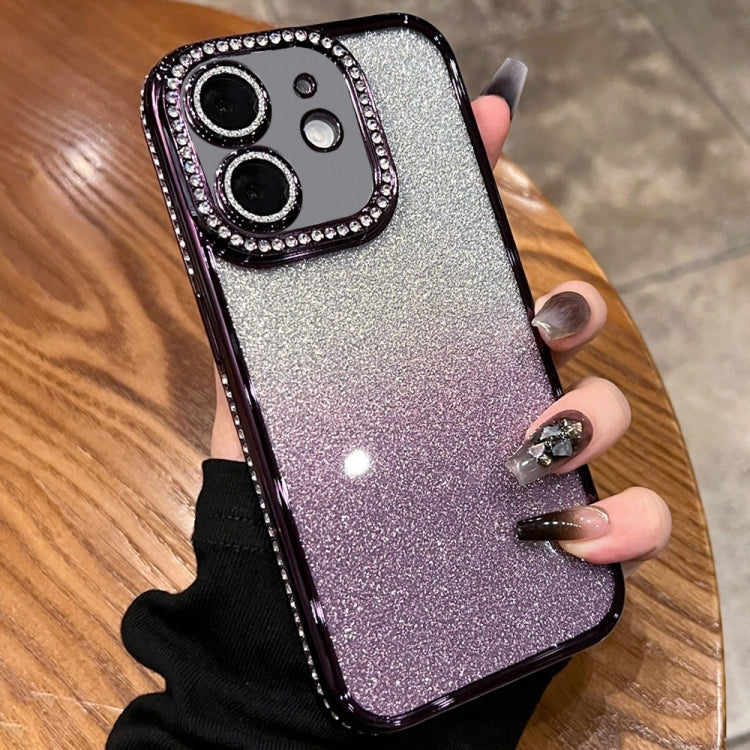 Diamond Gradient Glitter TPU Phone Case, For iPhone  11